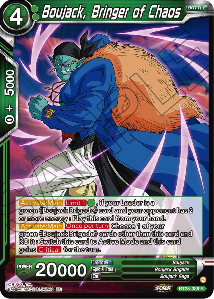 Boujack, Bringer of Chaos (BT25-086) [Legend of the Dragon Balls] (ONLINE ORDER ONLY)