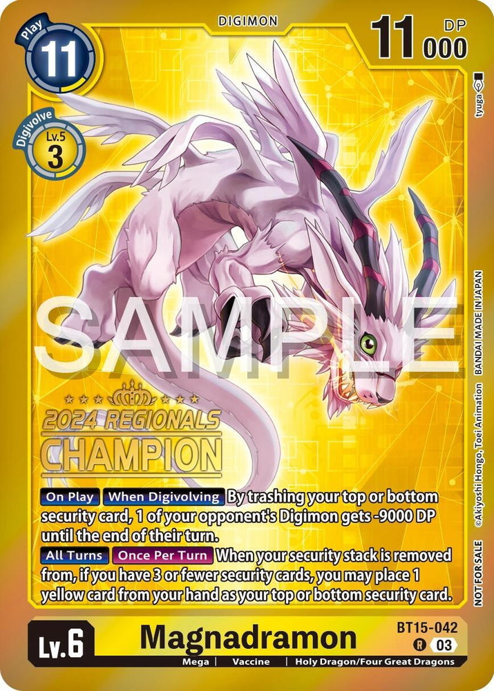 Magnadramon [BT15-042] (2024 Regionals Champion) [Exceed Apocalypse] (ONLINE ORDER ONLY)