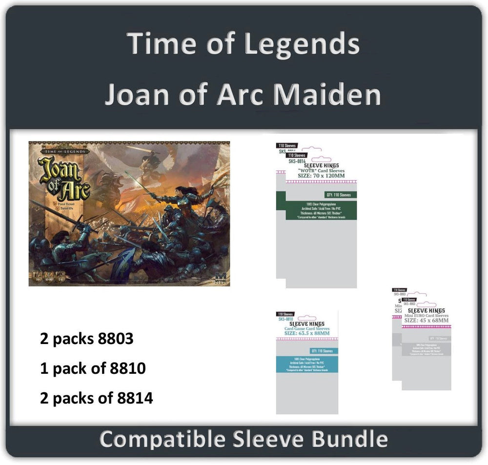 "Time of Legends: Joan of Arc" Compatible Sleeve Bundle (8803 X 2 + 8810 X 1 + 8814 X 2) (ONLINE ORDER ONLY)