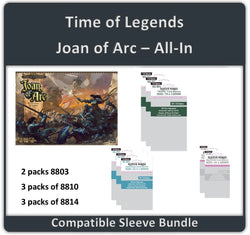 "Time of Legends Joan of Arc" All-In Compatible Sleeve Bundle (8803 X 2 + 8810 X 3 + 8814 X 3) (ONLINE ORDER ONLY)