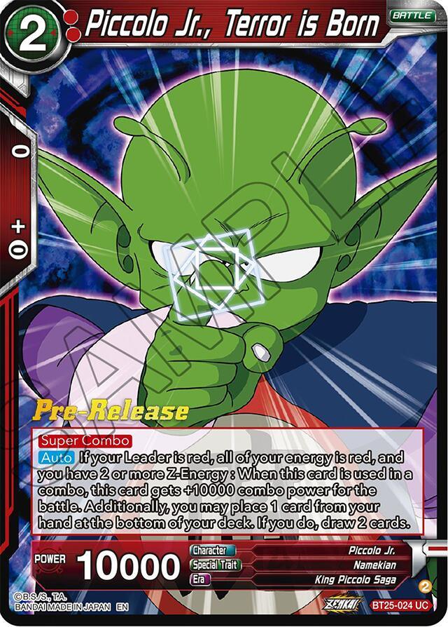 Piccolo Jr., Terror is Born (BT25-024) [Legend of the Dragon Balls Prerelease Promos] (ONLINE ORDER ONLY)