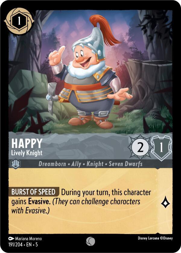 Happy - Lively Knight (191/204) [Shimmering Skies] (ONLINE ORDER ONLY)