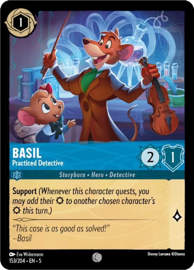 Basil - Practiced Detective (153/204) [Shimmering Skies] (ONLINE ORDER ONLY)