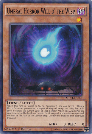 Umbral Horror Will o' the Wisp [MP14-EN068] Common (ONLINE ORDER ONLY)