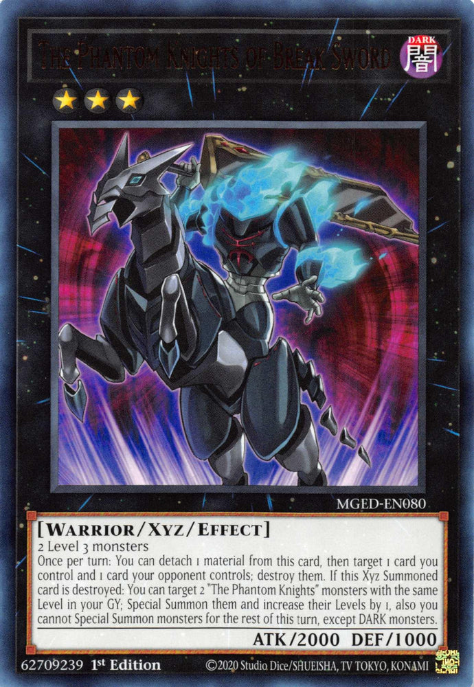 The Phantom Knights of Break Sword [MGED-EN080] Rare (ONLINE ORDER ONLY)