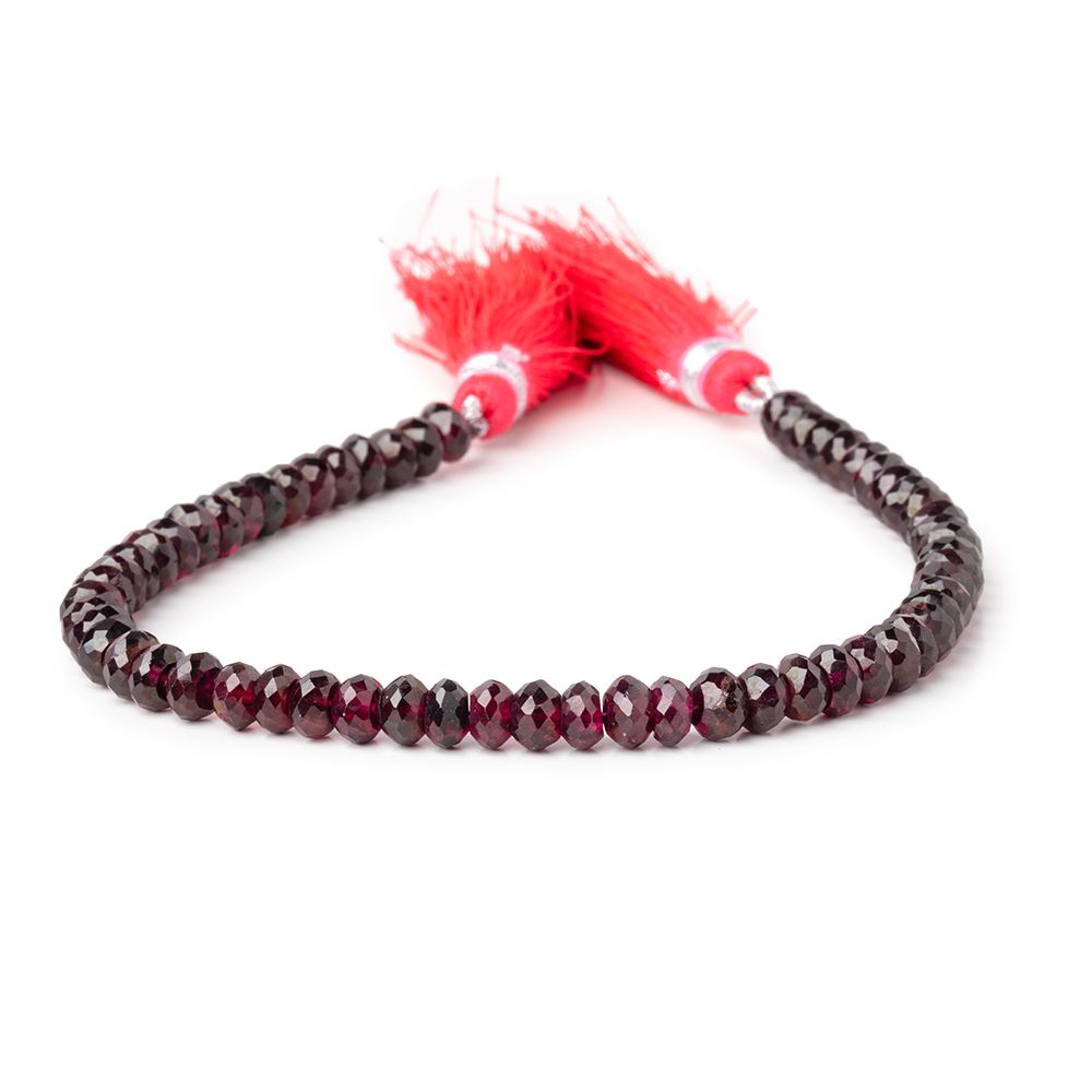 5.5mm Rhodolite Garnet Faceted Rondelles 7.75 inch 60 beads AA (ONLINE ORDER ONLY)