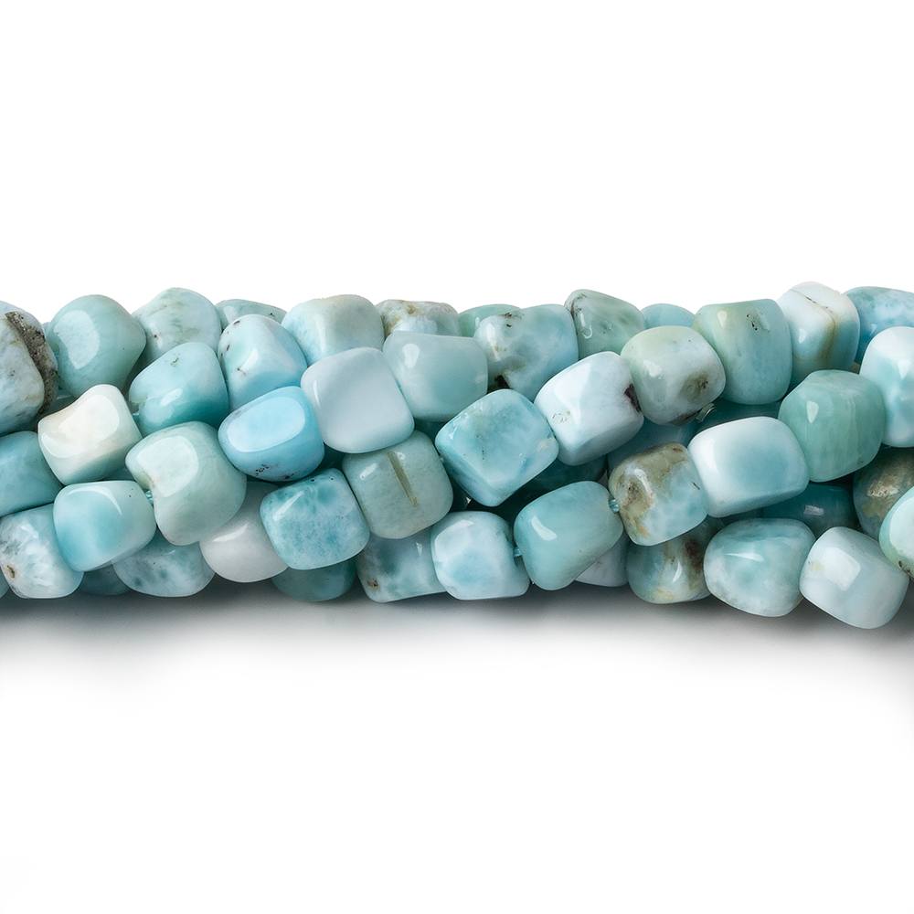 5.5x5.5-6x6mm Larimar plain cubed nuggets 15.5 inch 65 beads (ONLINE ORDER ONLY)