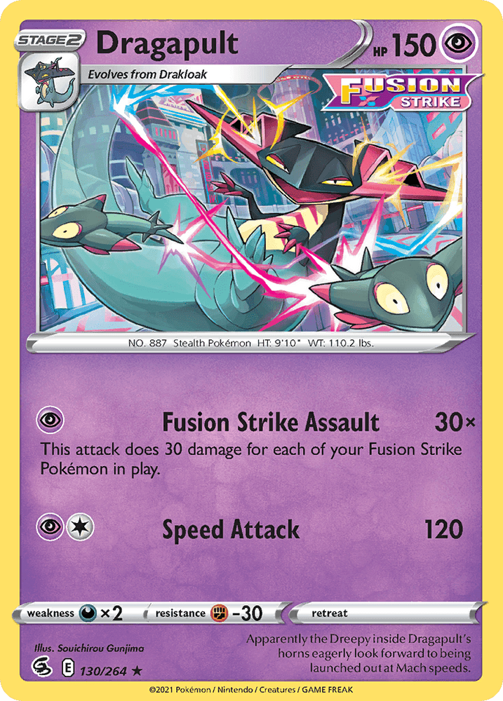 Dragapult (130/264) (Theme Deck Exclusive) [Sword & Shield: Fusion Strike] (Online Only)