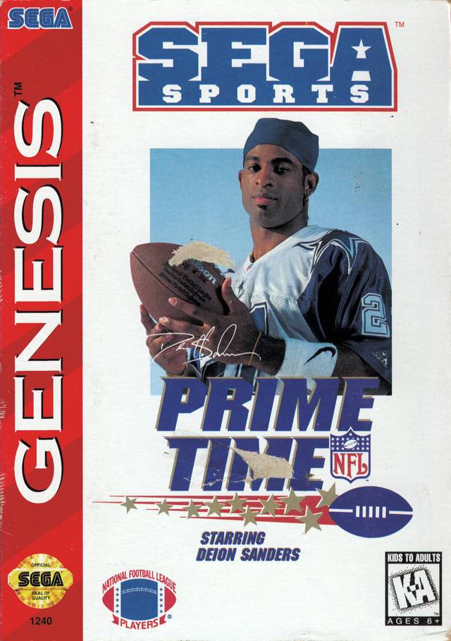 Prime Time NFL Football starring Deion Sanders (Reproduction) (Sega Genesis) (ONLINE ORDER ONLY)