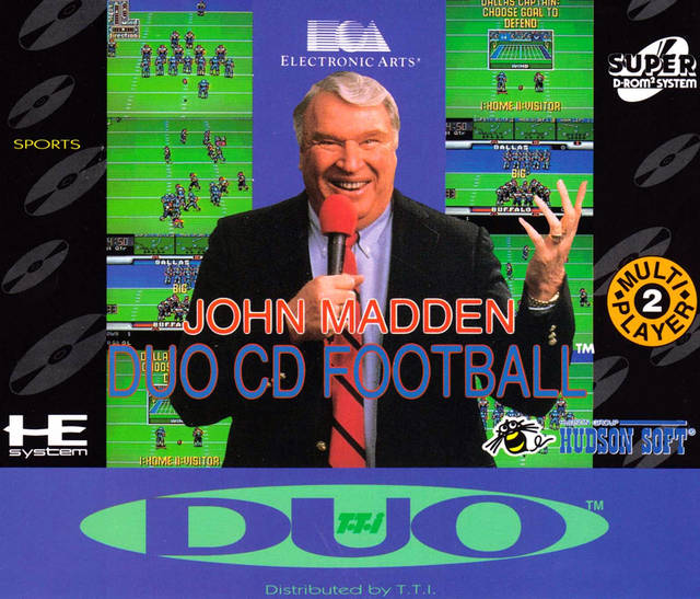 John Madden Duo CD Football [Super CD] (TurboGrafx-16) (ONLINE ORDER ONLY)