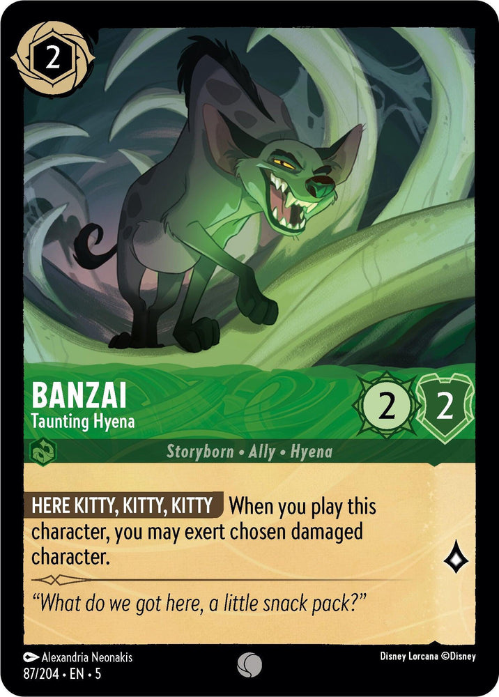 Banzai - Taunting Hyena (87/204) [Shimmering Skies] (ONLINE ORDER ONLY)