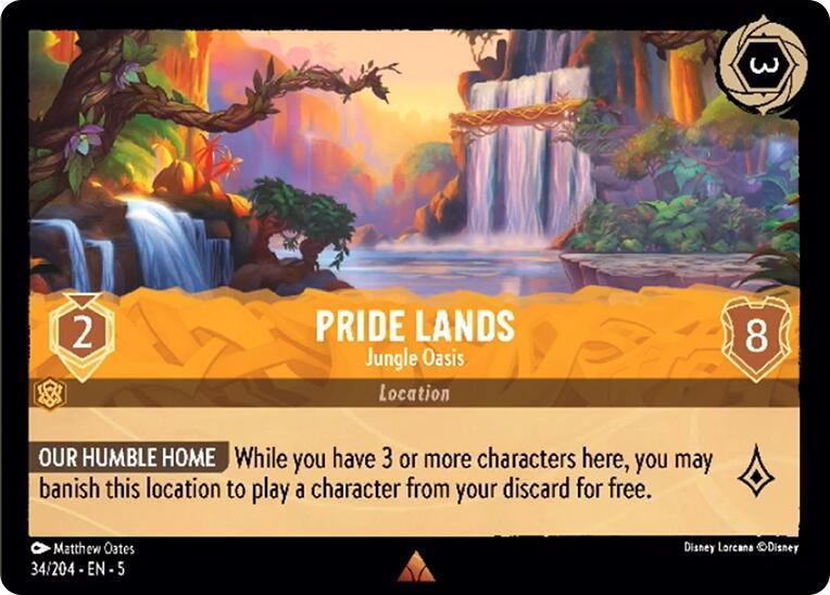 Pride Lands - Jungle Oasis (34/204) [Shimmering Skies] (ONLINE ORDER ONLY)