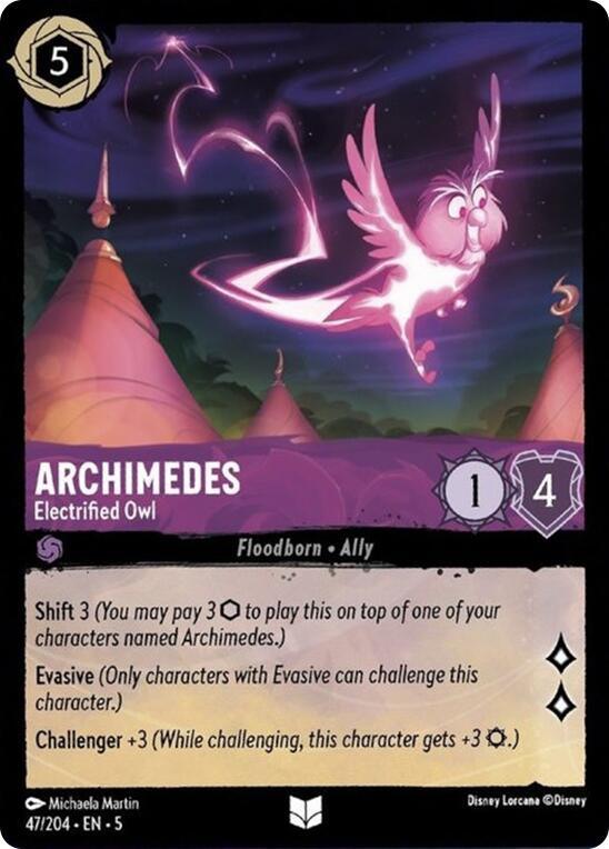 Archimedes - Electrified Owl (47/204) [Shimmering Skies] (ONLINE ORDER ONLY)