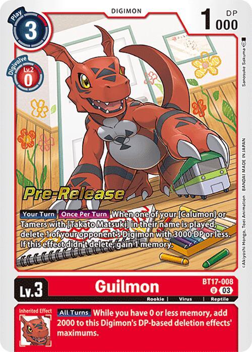Guilmon [BT17-008] [Secret Crisis Pre-Release Cards] (ONLINE ORDER ONLY)