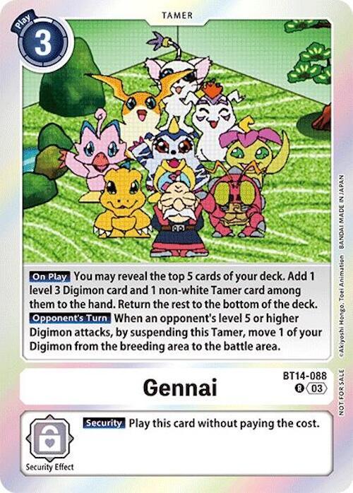 Gennai [BT14-088] (Secret Crisis: Movie Memorial Pack) [Secret Crisis] (ONLINE ORDER ONLY)