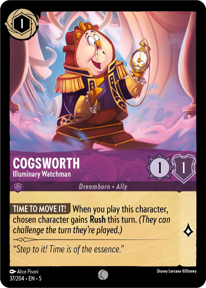 Cogsworth - Illuminary Watchman (37/204) [Shimmering Skies] (ONLINE ORDER ONLY)