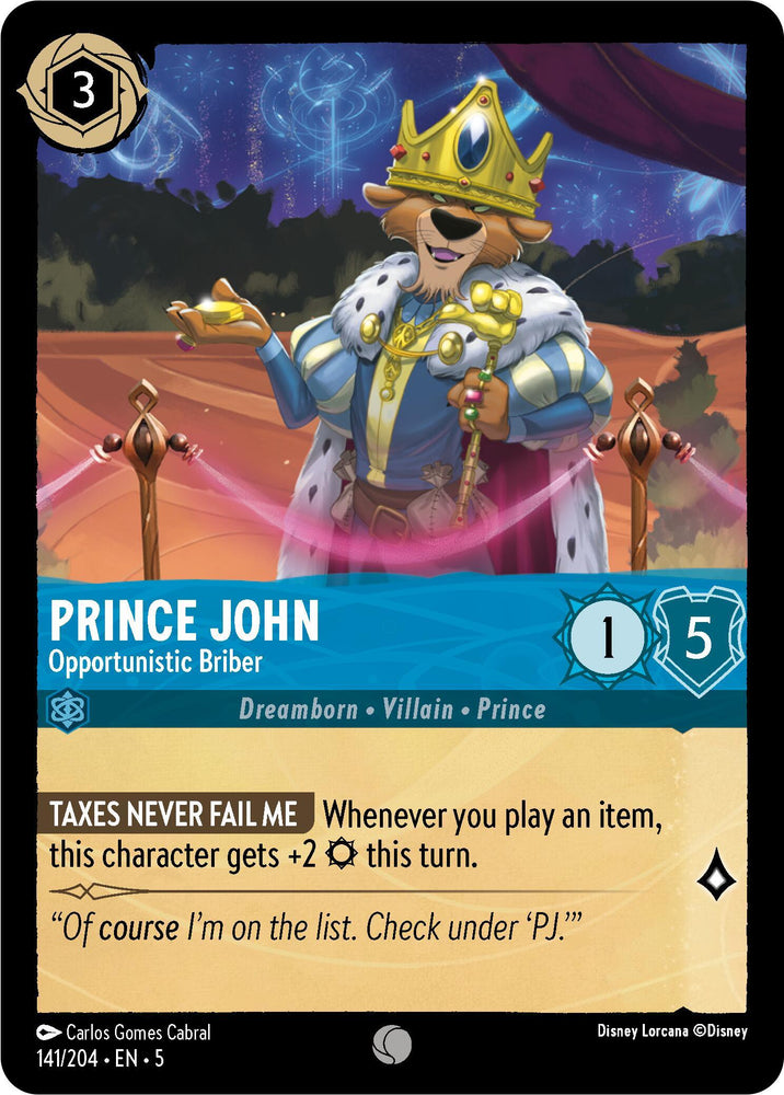 Prince John - Opportunistic Briber (141/204) [Shimmering Skies] (ONLINE ORDER ONLY)