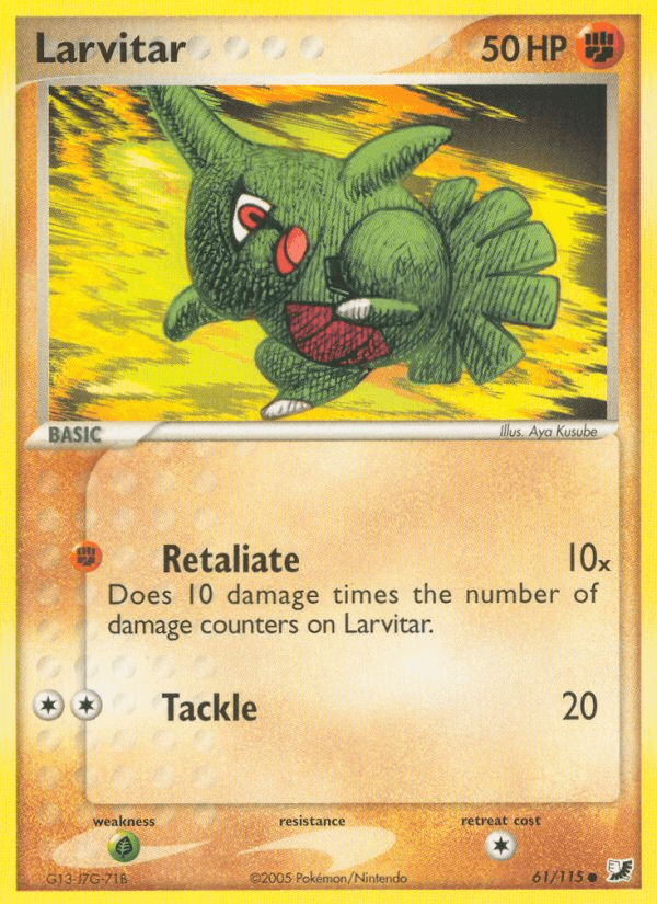 Larvitar (61/115) [EX: Unseen Forces] (Online Only)