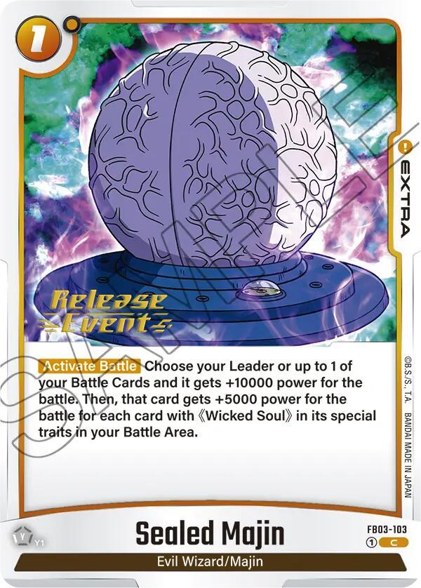 Sealed Majin [Raging Roar Release Event Cards] (ONLINE ORDER ONLY)