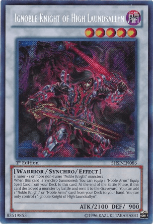 Ignoble Knight of High Laundsallyn [SHSP-EN086] Secret Rare (ONLINE ORDER ONLY)