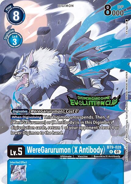 WereGarurumon (X Antibody) [BT9-028] (2024 Evolution Cup) [X Record Promos] (ONLINE ORDER ONLY)