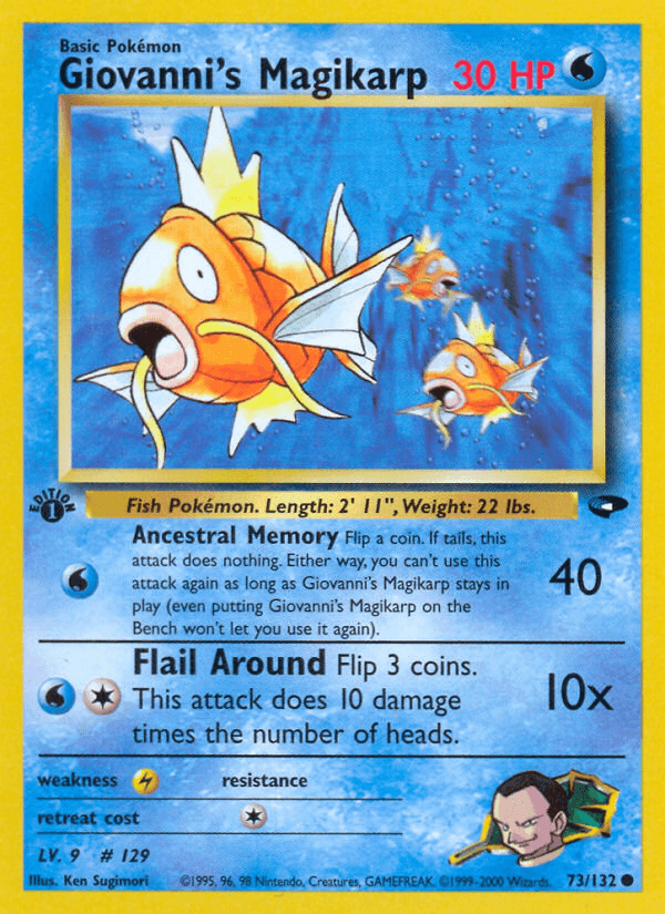 Giovanni's Magikarp (73/132) [Gym Challenge 1st Edition] (Online Only)