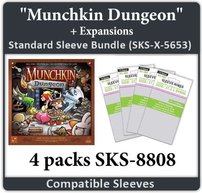 "Munchkin Dungeon" All In Compatible Sleeve Bundle (8808 X 4) (ONLINE ORDER ONLY)