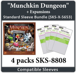 "Munchkin Dungeon" All In Compatible Sleeve Bundle (8808 X 4) (ONLINE ORDER ONLY)