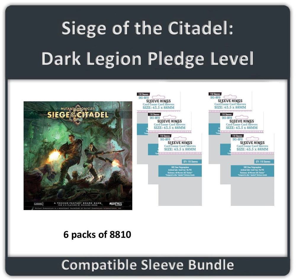 "Siege of the Citadel" Dark Legion Pledge Level Compatible Sleeve Bundle (8810 X 6) (ONLINE ORDER ONLY)