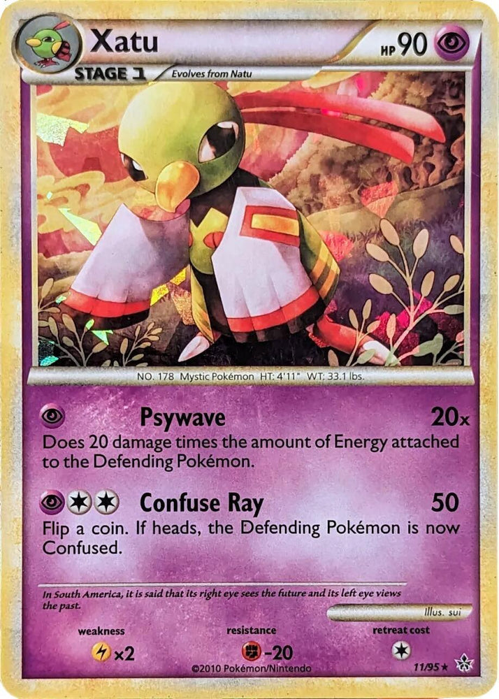 Xatu (11/95) (Cracked Ice Holo) [HeartGold & SoulSilver: Unleashed] (Online Only)