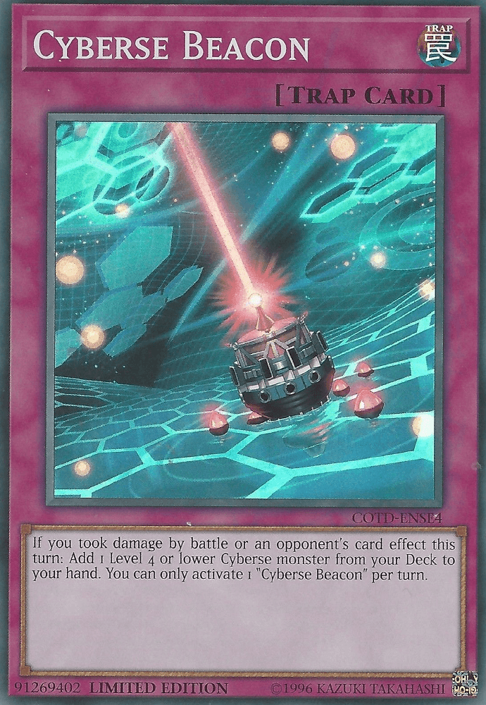 Cyberse Beacon [COTD-ENSE4] Super Rare (ONLINE ORDER ONLY)