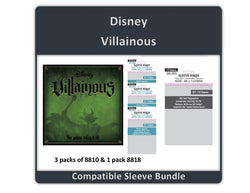 "Disney Villainous: The Worst Takes it All" Compatible Sleeve Bundle (8810 X 3 + 8818 x 1) (ONLINE ORDER ONLY)