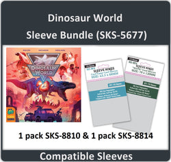 "Dinosaur World" Board Game Compatible Card Sleeve Bundle (8810 X 1 + 8814 X 1) (ONLINE ORDER ONLY)