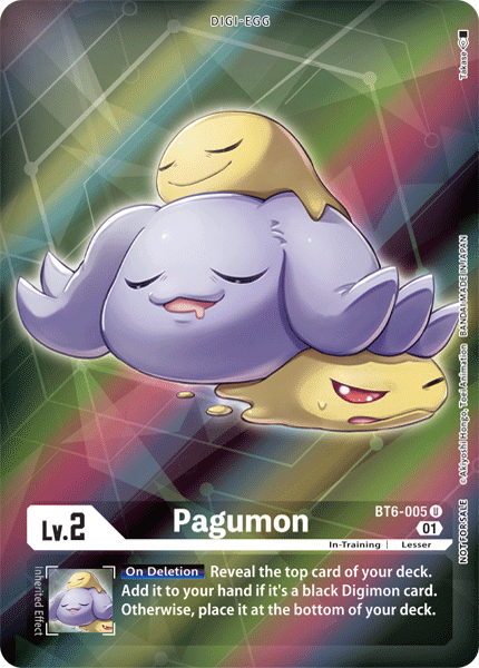 Pagumon [BT6-005] (Alternative Art - Box Topper) [Double Diamond] (ONLINE ORDER ONLY)
