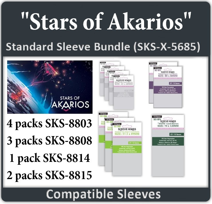 "Stars of Akarios" Compatible Sleeve Bundle (8803 X 4 + 8808 X 3 + 8814 X 1 + 8815 X 2) (ONLINE ORDER ONLY)