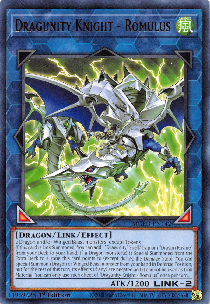 Dragunity Knight - Romulus [MGED-EN142] Rare (ONLINE ORDER ONLY)