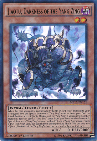 Jiaotu, Darkness of the Yang Zing [MP15-EN151] Ultra Rare (ONLINE ORDER ONLY)