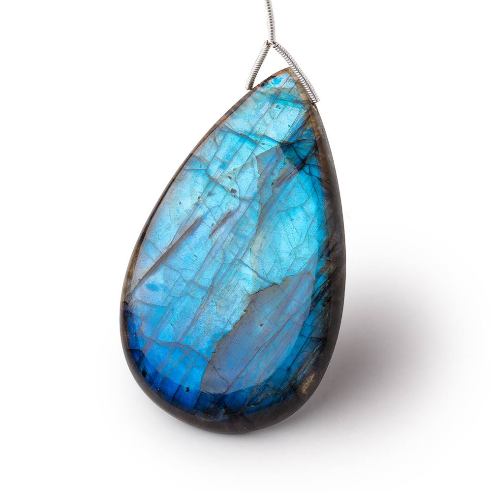 56x35x8mm Labradorite Plain Pear Pendant 1 AAA Focal (ONLINE ORDER ONLY)