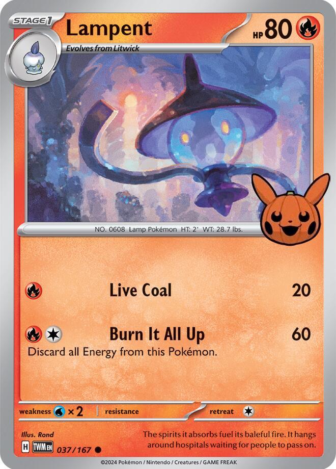 Lampent (037/167) [Trick or Trade] (Online Only)