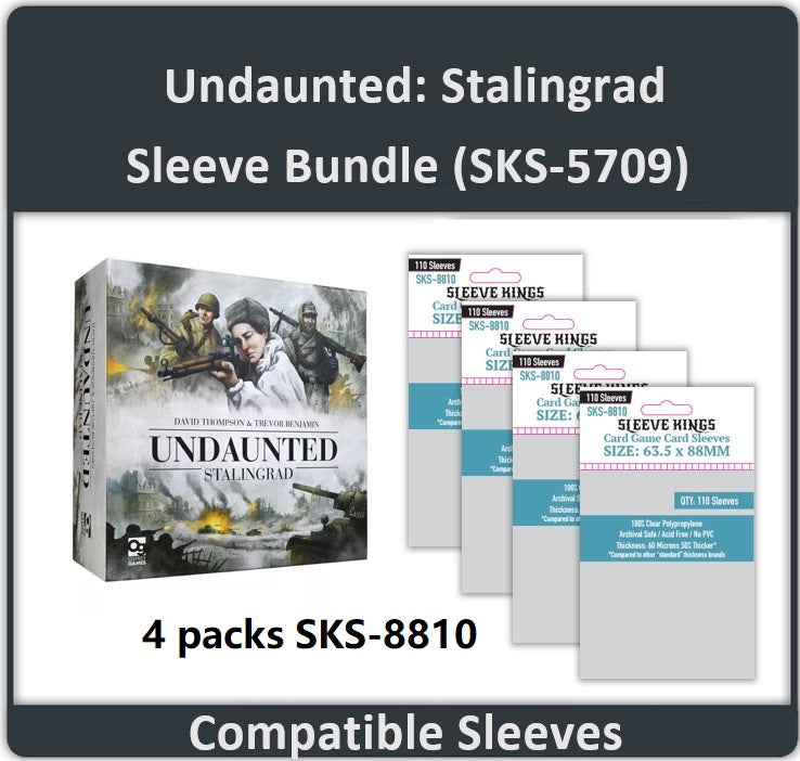 "Undaunted: Stalingrad" Compatible Card Sleeve Bundle (8810 X 4) (ONLINE ORDER ONLY)