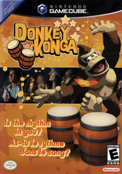 Donkey Konga Bongos + 3 Game Bundle (Gamecube) (Online Only)
