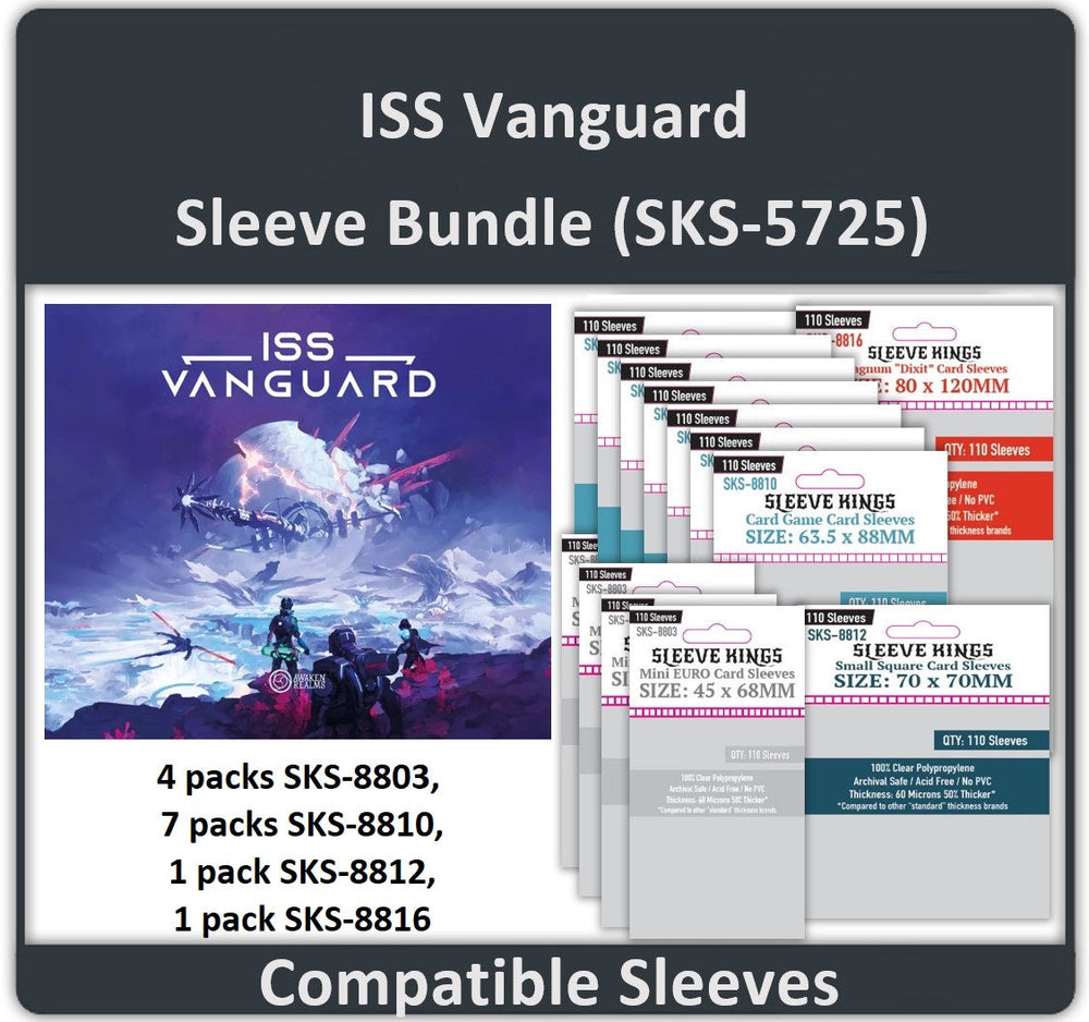 "ISS Vanguard" Compatible Sleeve Bundle (8803 X 4 + 8810 X 7 + 8812 X 1 + 8816 X 1) (ONLINE ORDER ONLY)