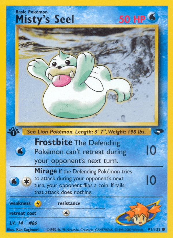 Misty's Seel (91/132) [Gym Challenge 1st Edition] (Online Only)