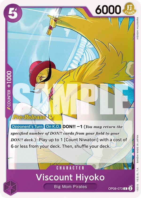 Viscount Hiyoko [Two Legends Pre-Release Cards] (ONLINE ORDER ONLY)