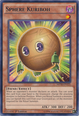 Sphere Kuriboh [MP16-EN121] Rare (ONLINE ORDER ONLY)