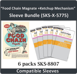 "Food Chain Magnate +Ketchup Mechanism" Compatible Sleeve Bundle (8807 x 6) (ONLINE ORDER ONLY)