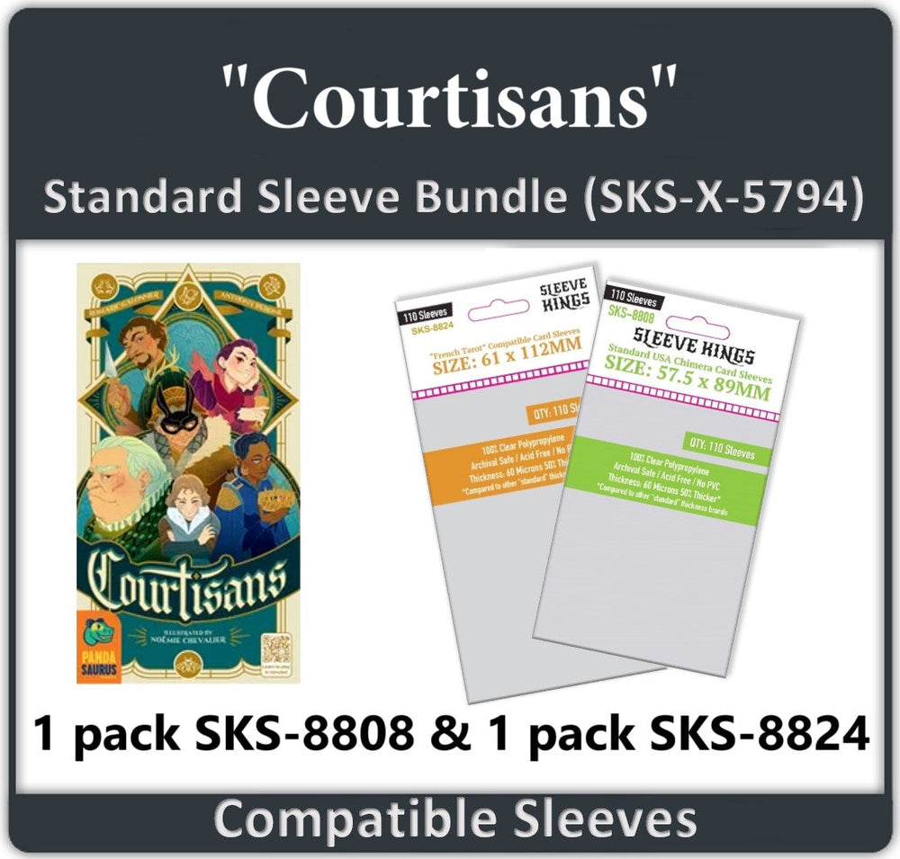 "Courtisans" Compatible Card Sleeve Bundle (8808 x 1, 8824 x 1) (ONLINE ORDER ONLY)