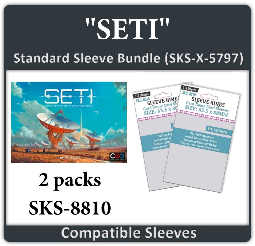"SETI" Compatible Card Sleeve Bundle (8810x 2) (ONLINE ORDER ONLY)