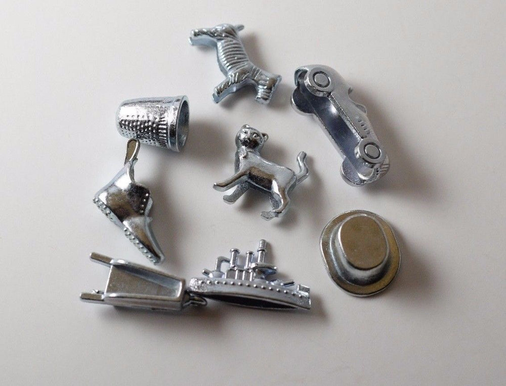 Monopoly Game Replacement Pieces/Movers/Classic Token Lot of 8 Parker Family Cat (Online Only)