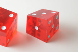 New Set of 2 Large Crooked Red Dice Whacky Crazy Trippy Gag Novelty Funny Gift (Online Only)